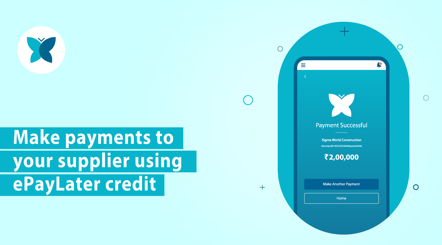Make payments to suppliers using ePayLater credit